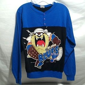 SALE! RARE!! HTF St. Louis Blues 1996 Sportonics NHL Vintage Shirt Sz.XL (XX-53)